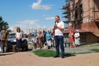 Торжественное построение казачьей-юнармейской разведгруппы «Георгиевцы»