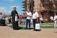 Торжественное построение казачьей-юнармейской разведгруппы «Георгиевцы»