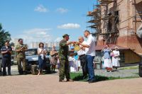 Торжественное построение казачьей-юнармейской разведгруппы «Георгиевцы»