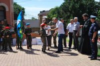 Торжественное построение казачьей-юнармейской разведгруппы «Георгиевцы»