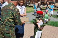 Торжественное построение казачьей-юнармейской разведгруппы «Георгиевцы»