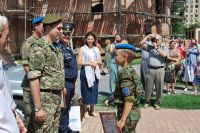 Торжественное построение казачьей-юнармейской разведгруппы «Георгиевцы»