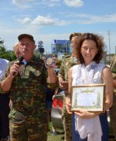 Торжественное построение казачьей-юнармейской разведгруппы «Георгиевцы»