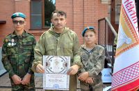 Торжественное построение казачьей-юнармейской разведгруппы «Георгиевцы»