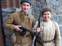 Воссоздание эпизода освобождения  Ростова от немецко-фашистской оккупации