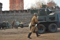 Воссоздание эпизода освобождения  Ростова от немецко-фашистской оккупации