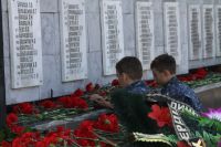 Праздничное построение в подшефной воинской части