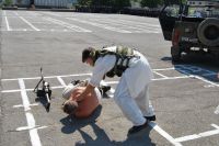 Праздничное построение в подшефной воинской части