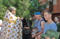 Праздничное построение в подшефной воинской части