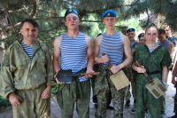 Праздничное построение в подшефной воинской части