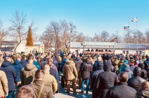 Прощание с военнослужащими