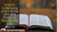 Проект «Библия – настольная книга»