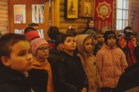 Ребята из 4В класса 86-й школы на экскурсии по нашему приходу