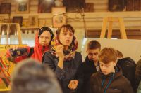 Ребята из 4В класса 86-й школы на экскурсии по нашему приходу