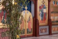 Украшение храма к празднику Сретенья Господня