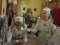 Совместная молитва сестер милосердия