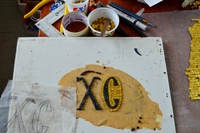 Работа над мозаичным иконостасом Работа над мозаичным иконостасом