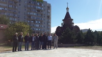Встреча настоятеля и строителей Встреча настоятеля и строителей