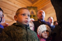 Освящение храма Сергия Радонежского Освящение храма Сергия Радонежского