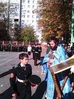 Молебен в кадетском корпусе