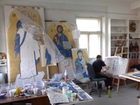 Мозаичная икона Богородицы Мозаичная икона Богородицы