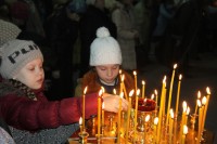 Общее говение преподавателей, учеников и родителей воскресной школы