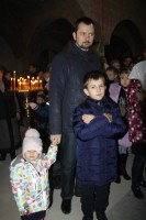 Общее говение преподавателей, учеников и родителей воскресной школы