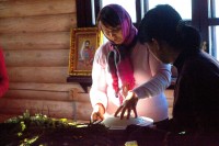 Подготовка храма к празднику