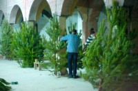 Подготовка храма к празднику