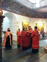 Первая служба нашего прихода в Воскресенском войсковом соборе