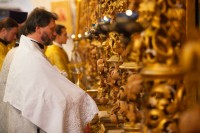 Литургия в Воскресенском войсковом соборе