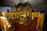 Литургия в Воскресенском войсковом соборе