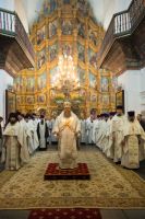 Литургия в Воскресенском войсковом соборе Литургия в Воскресенском войсковом соборе