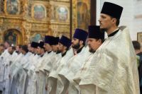 Литургия в Воскресенском войсковом соборе Литургия в Воскресенском войсковом соборе