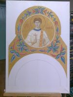 Работа над иконостасом