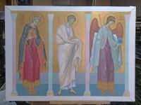 Работа над иконостасом