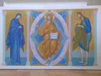 Работа над иконостасом