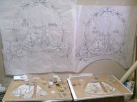 Работа над иконостасом