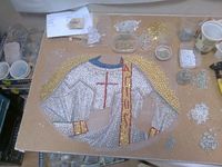 Работа над иконостасом