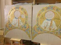 Работа над иконостасом