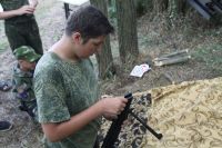 Военно-полевой выход воспитанников приходской воскресной школы в балку Джериганово