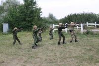 Военно-полевой выход воспитанников приходской воскресной школы в балку Джериганово