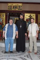 Приход посетил талантливый иконописец и преподаватель МДА Алёшин Анатолий Валериевич с семьей