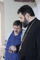 Приход посетил талантливый иконописец и преподаватель МДА Алёшин Анатолий Валериевич с семьей