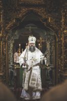 Божественную литургию в войсковом соборе Воскресения Христова