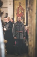 Божественную литургию в войсковом соборе Воскресения Христова