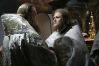 Божественную литургию в войсковом соборе Воскресения Христова