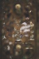 Божественную литургию в войсковом соборе Воскресения Христова