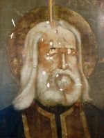 Реставрация иконы Серафима Саровского