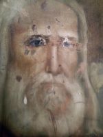 Реставрация иконы Серафима Саровского